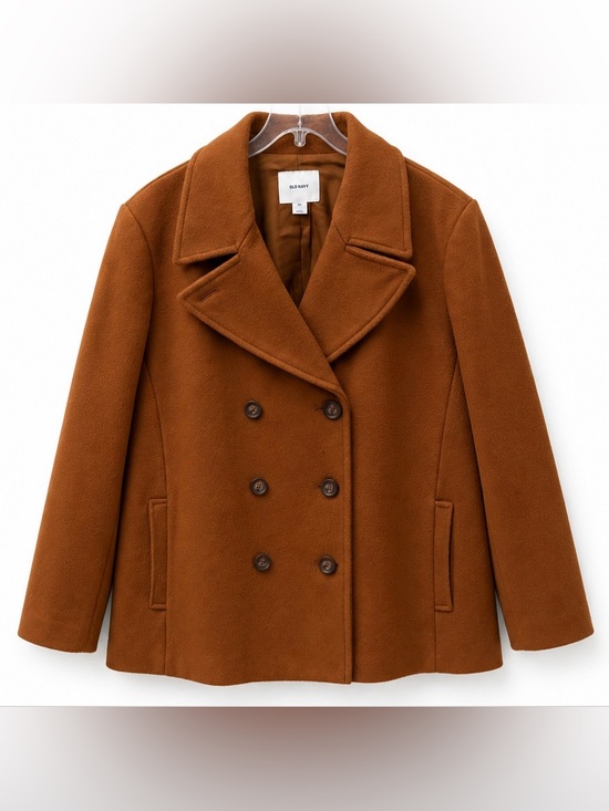 Old Navy Jackets & Blazers - Old Navy Camel Brown Double-Breasted Peacoat Jacket | Size XXL